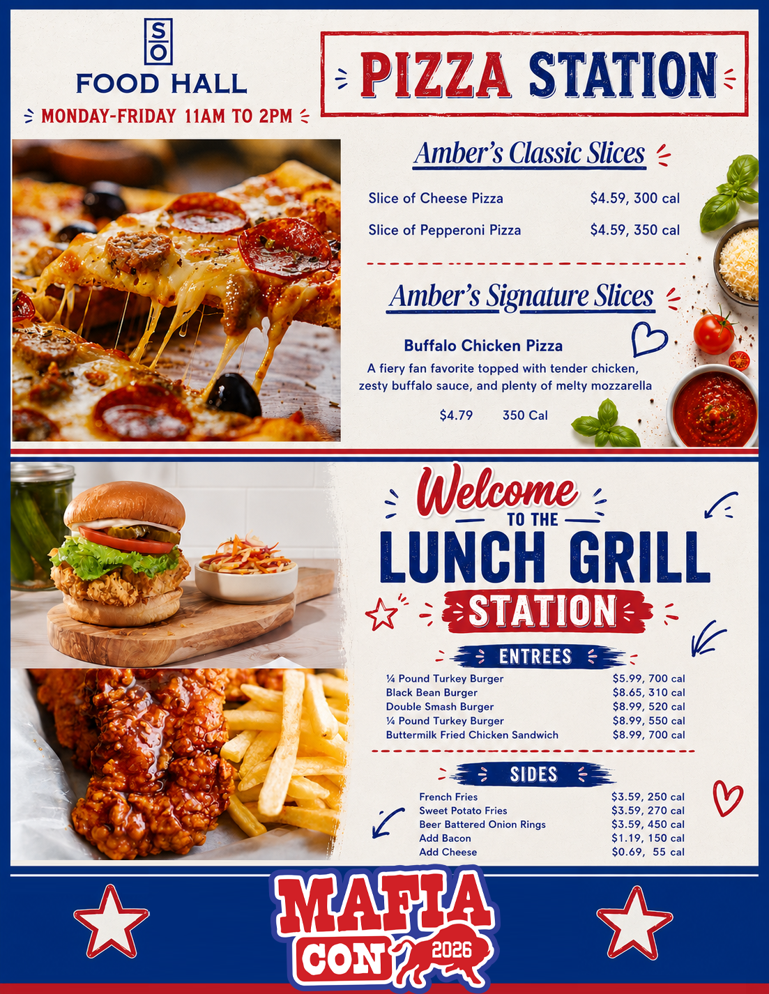 Food Hall Menu